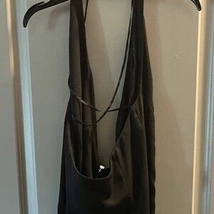 Jones New York Black Halter Cowl Dress | Size 14